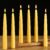 Beeswax Taper Candles,8in Pure Beeswax Candles Bluk-6 Pcs,8 Hours Long Burning Bees Wax Candle for Home